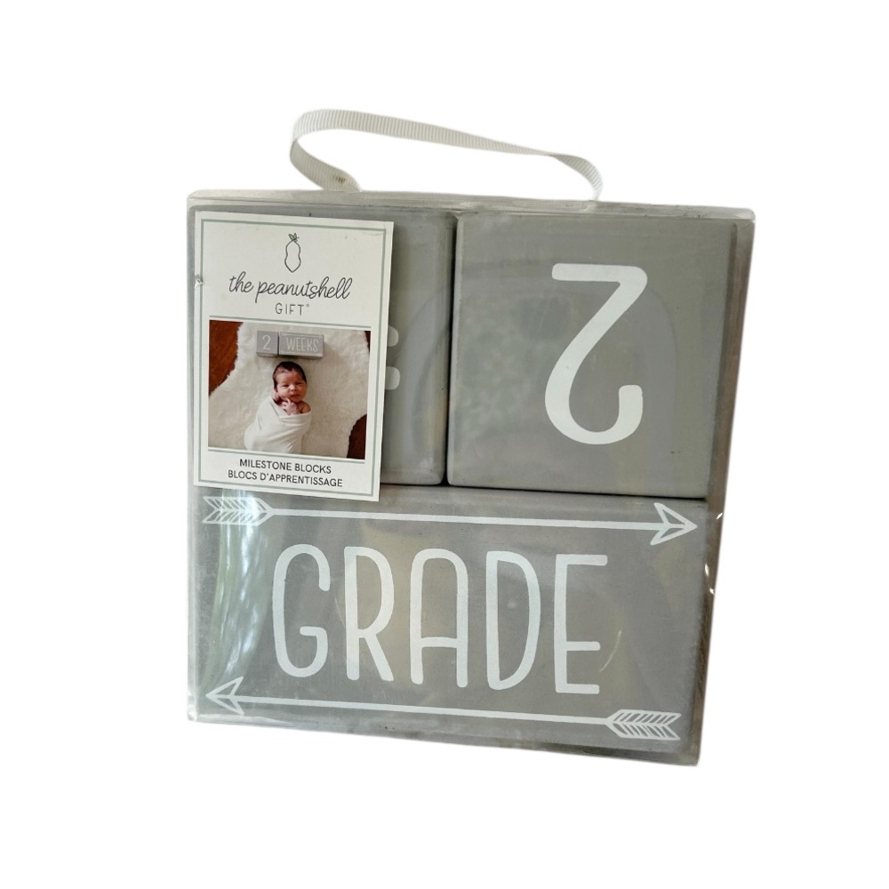 The Peanutshell Milestone Blocks - in Grey